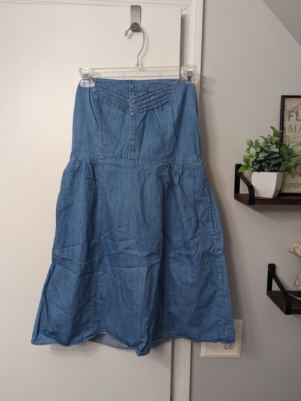 3/$12 Strapless Jean Dress